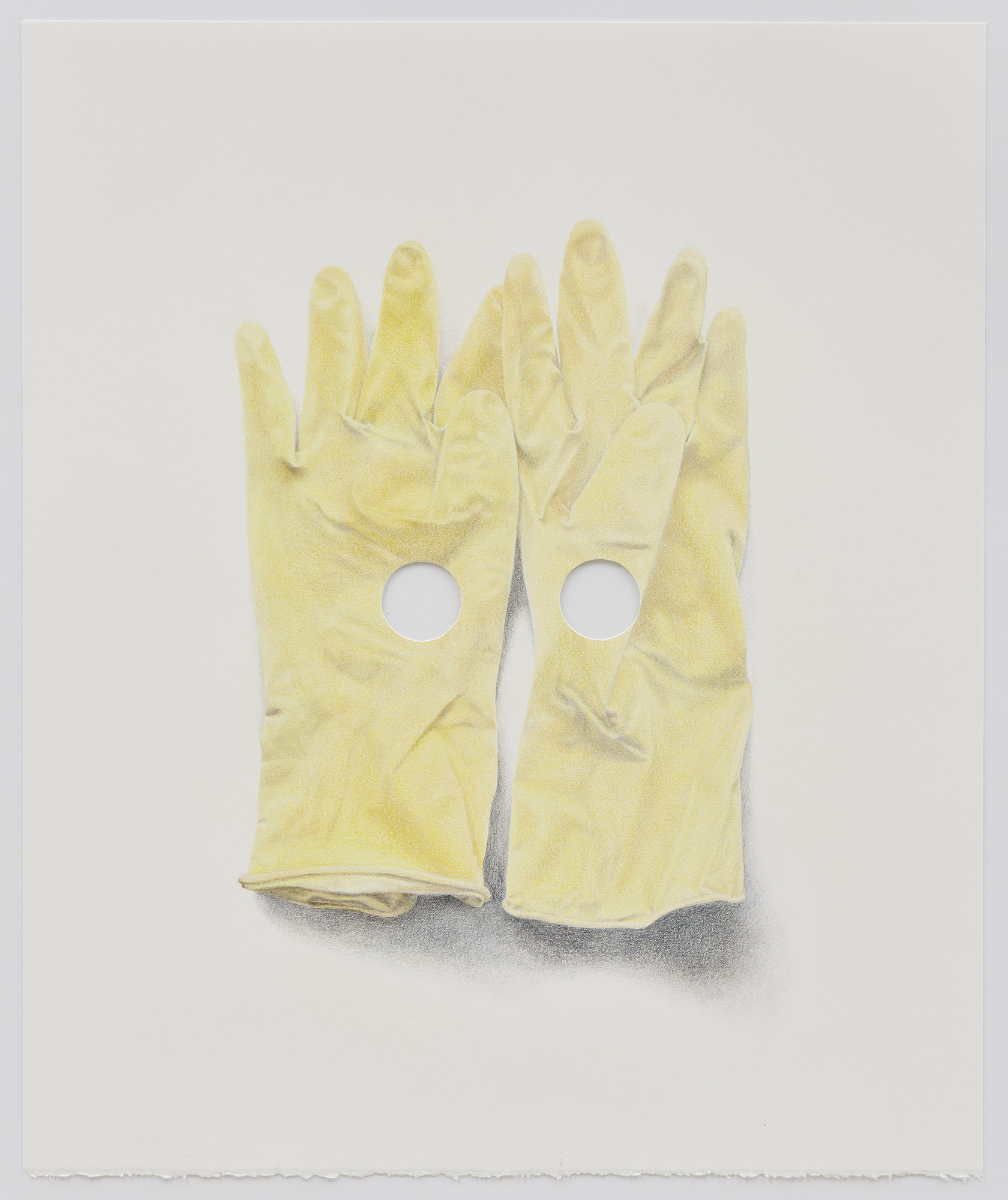 The rubber glove, a humble accessory loaded with meaning. Look for the rubber glove in our Art Futures project - the one image that is seen on both sides of the work. 